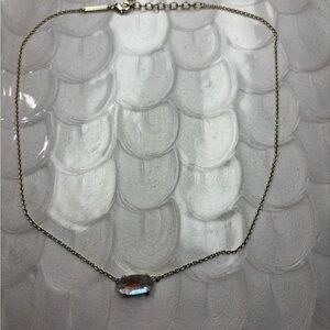 Kendra Scott Elegant Gold Necklace with Crystal Pendant